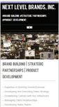 Mobile Screenshot of nextlevelbrands.com