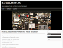 Tablet Screenshot of nextlevelbrands.com